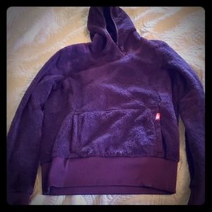 North Face Fleece Crop Hoodie Wm M